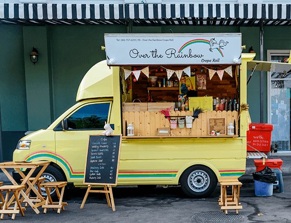 Carro de venta de alimentos